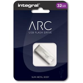 USB-stick Integral ARC 2.0, 32 GB, zilver