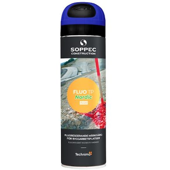 Merkespray SOPPEC Fluo 500ml blå