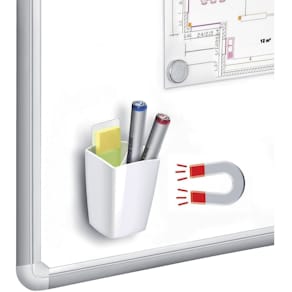 Schreibköcher CEP 530M, magnetisch, weiß