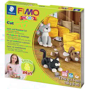 Modellierset STAEDTLER FIMO Kids Form & Play Cat, sortiert