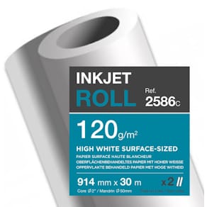 Inkjetpapper CLF 914mmx30m 120g 2/fp