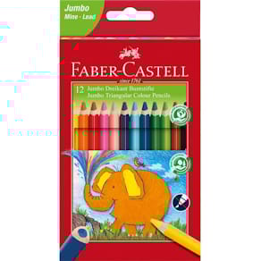 Farbstifte Faber-Castell Jumbo, 12 St., sortiert