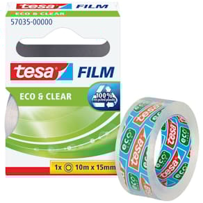 Klebefilm tesa Eco & Clear, matt, 15 mm x 10 m