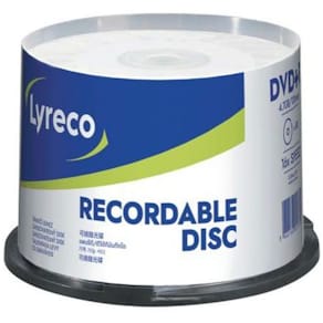 DVD+R LYRECO 4,7GB 50/fp