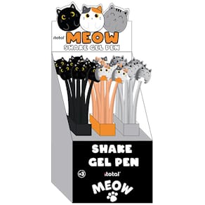 Gelschreiber ITOTAL Flexi-pen Cats, sortiert, 24 Stück im Display