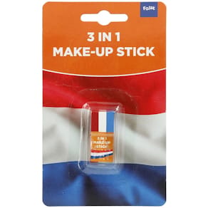 Schminkstick DBV Oranje, rood-wit-blauw