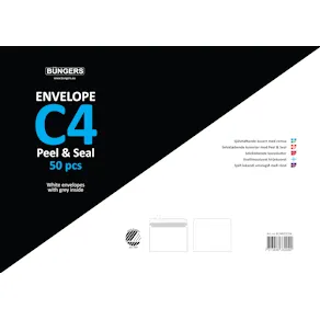 Kuvert Peel & Seal C4  50/fp