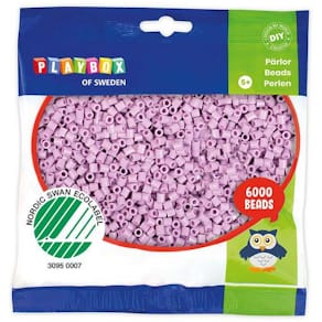 Rörpärlor pastell lila 6000/fp