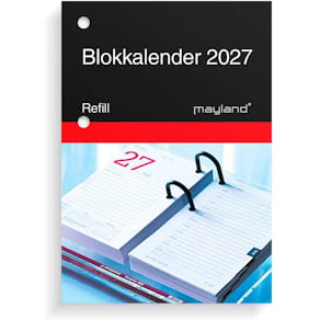 Kalender refill Mayland 80x115 mm 2027, flerfarvet, FSC Mix
