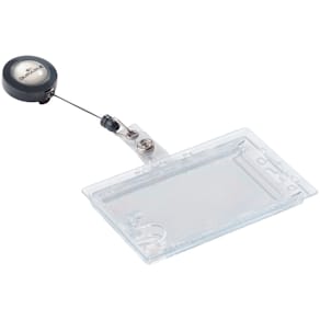 Ausweishalter Durable Doppelbox mit Jojo, transparent, 10 St.