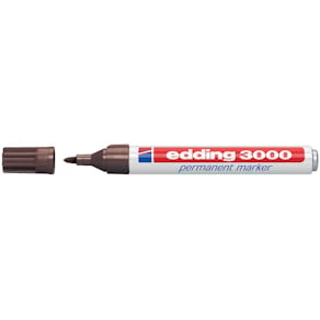 Permanent marker Edding 3000, donkerbruin