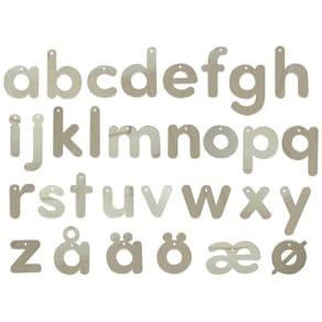 Spegelbokstäver 7cm 31st