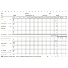 Urlaubskarte RNK, A5 quer, weiß