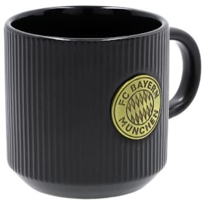 Tasse FC Bayern Platine, 0,3 l, Logo, schwarz