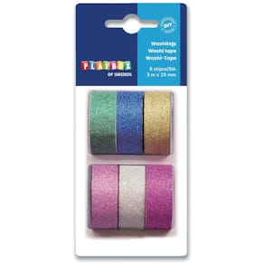 Washitape glitter 6/fp