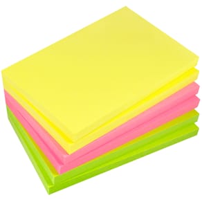 Notis Info Brilliant Sticky Notes 75x125 mm neon 6 block