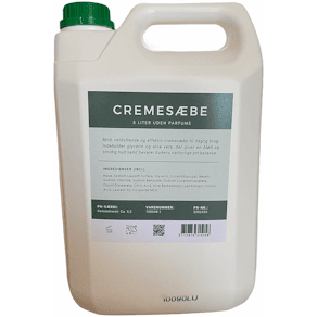 Cremesæbe Svanemærket uden parfume uden parabener (5L)