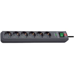 Verteilersteckdose Brennenstuhl Eco-Line, 6-fach, schwarz