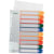 Register Leitz, A4, 1-10, transparent, farbige Tabs