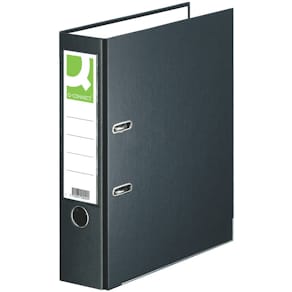 Hebelordner Q-CONNECT, PP, A4, 80 mm, schwarz