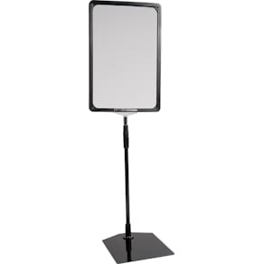 Skyltställ A4 höjd: 30–60 cm svart ram