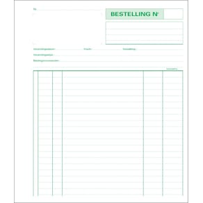 Doorschrijfboek Exacompta Bestellingen, ft 21 x 18 cm, Nederland,