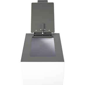 Deksel V-Part top met klep voor modulaire afvalbak 60 l, donkergr