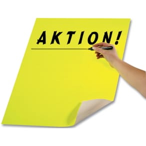 Plakatkarton Folia, 48 x 68 cm, leuchtzitronengelb, 380 g/m²