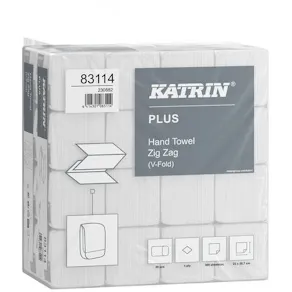 Pappershandduk KATRIN Plus ZZ 1-lags 6000/fp