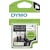 Tape Dymo D1 flexibele nylon, 19 mm, zwart op wit