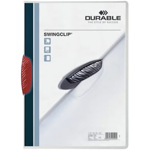 Klemmmappe Durable Swingclip, A4, rot
