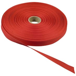 Bomullsband Röd, 13mm x 50m