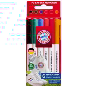 Textilmarker FC BAYERN 6er-Set