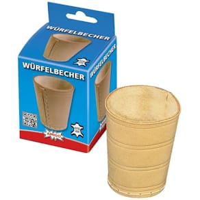 Würfelbecher AMIGO, Leder, 8,4 cm Durchmesser