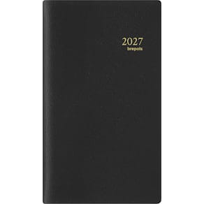 Agenda Brepols Notaplan Genova, zwart, 2026