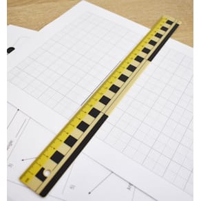 Linjal Plast, 30cm, dm/cm/mm-grader, 10/fp