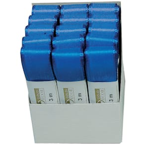 Taftband Goldina Basic, 25 mm x 3 m, kornblau
