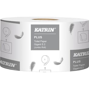 Toalettpapper KATRIN Plus Gigant S, 2-lager, 160m, 12/fp