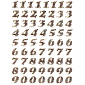 Etiketten HERMA Zahlen 0-9, gold, 64 Stück