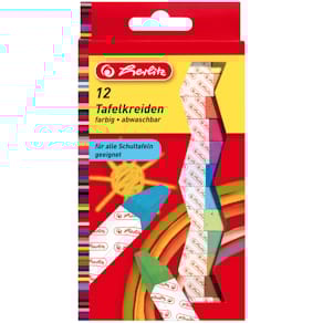 Tafelkreide Herlitz, 12 St., farbig sortiert