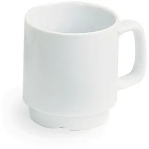 Mugg med öra porslin 26cl vit 6/fp