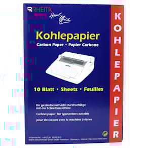 Kohlepapier RHEITA, A4, 10 Blatt, schwarz