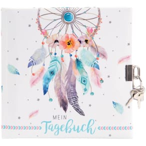 Tagebuch Goldbuch Traumfänger, m. Schloss, 96 Seiten, 16,5 x 16,5