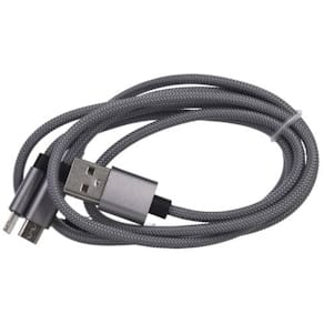 Ladekabel TK Universal Nylon 3‑in‑1 Aluminium