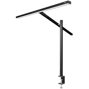 Bordlampe Unilux Elite Lumino, justerbar arm, sort