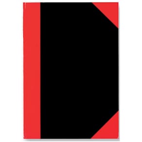 Kladde STYLEX Chinakladde, A6, 96 Blatt, kariert, schwarz/rot