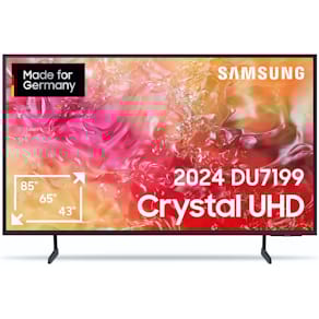 Fernseher Samsung Crystal UHD 4K DU7199, 85 Zoll, schwarz