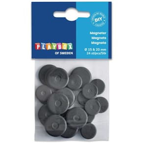 Magneter för pyssel 15/20mm Ø, 24/fp