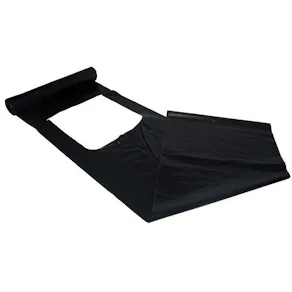 Plastsäck knyt LD 125L 50my svart 10/rl