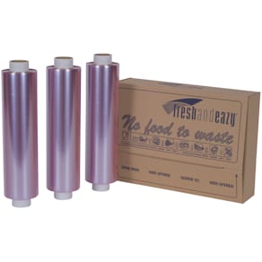 Madfilm 8 µm PVC, perforeret, 240 mm x 500 m, lilla, 1 rulle